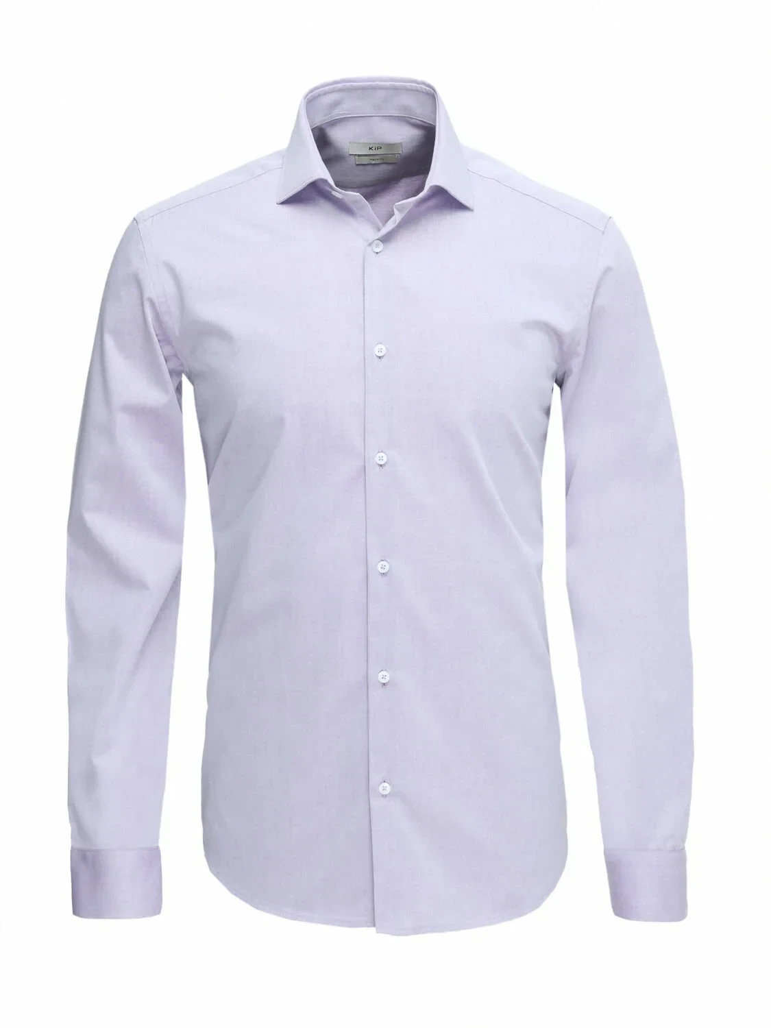 Purple Plain Regular Fit Weaving Classical Cotton Blended Shirt - 1