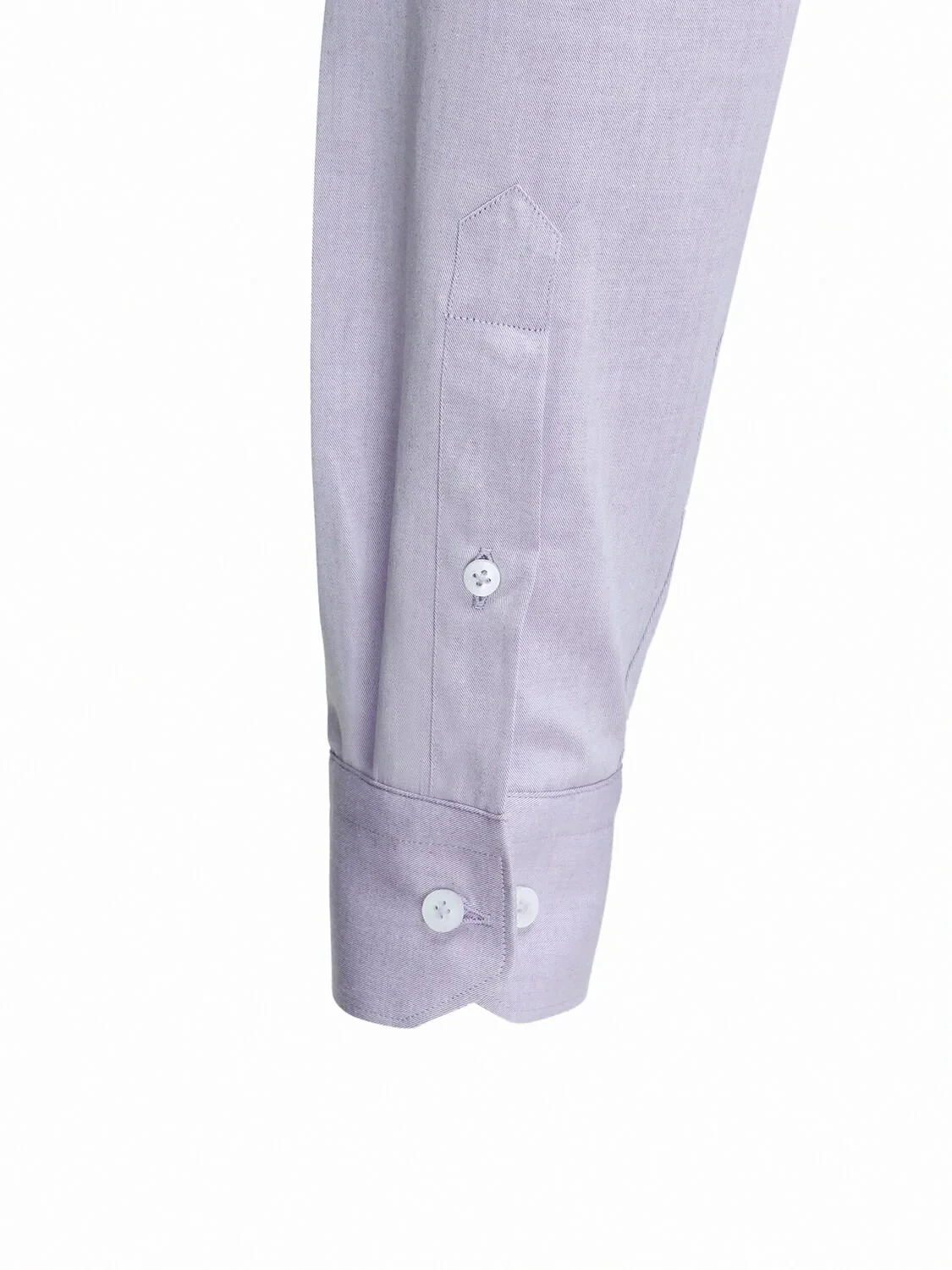 Purple Plain Regular Fit Weaving Classical Cotton Blended Shirt - 4
