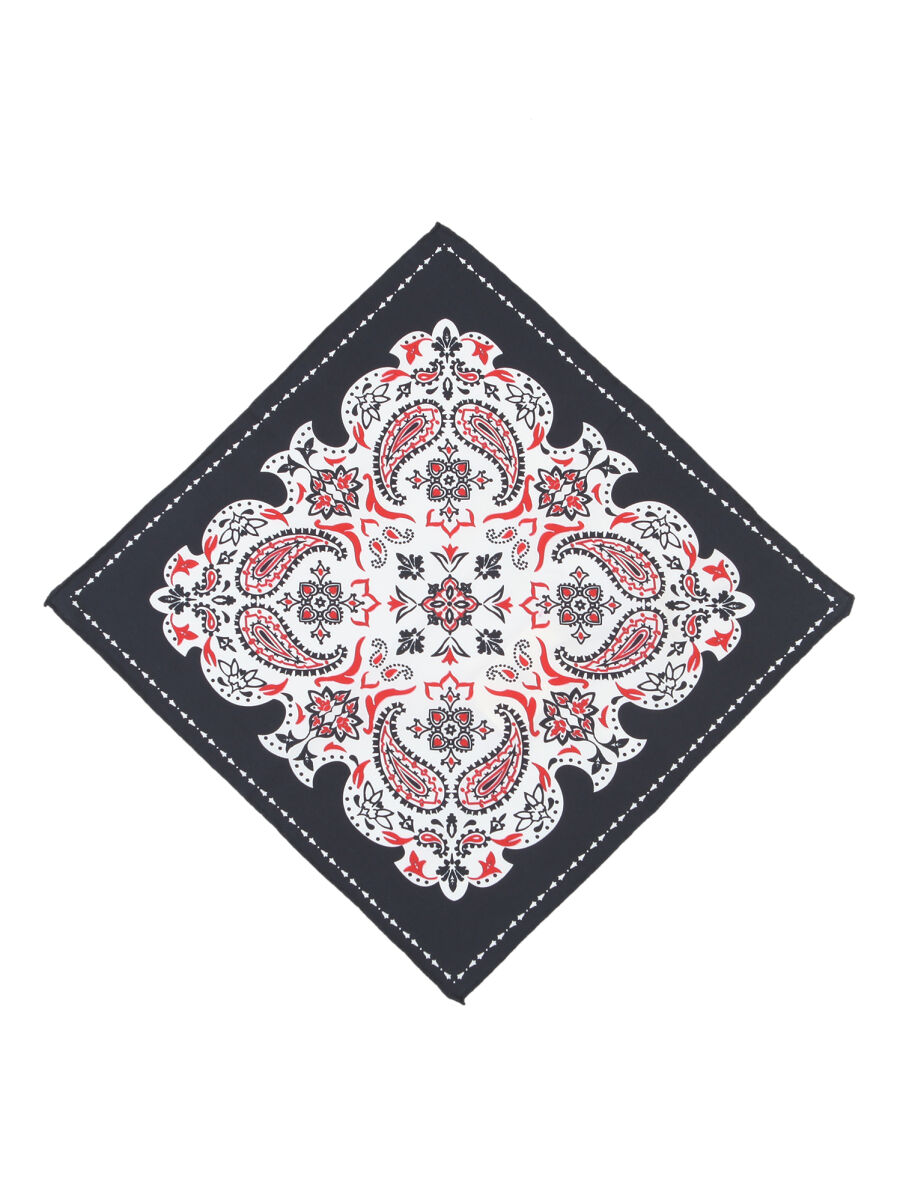 Red %100 Pamuk Handkerchief - 1
