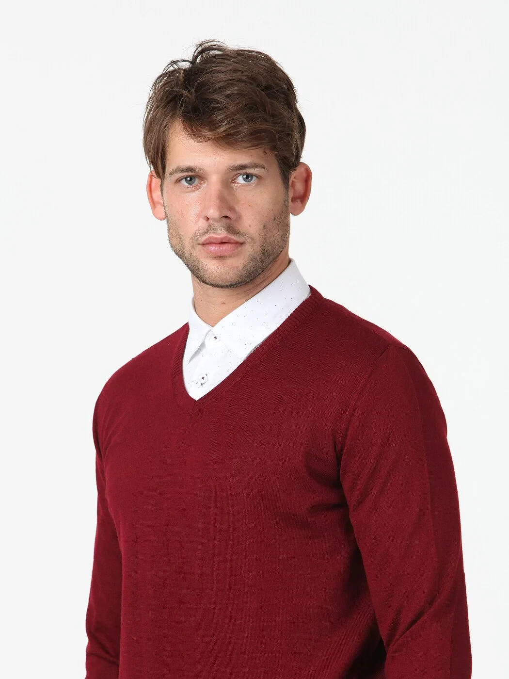 Red Knitwear Sweatshirt - 3