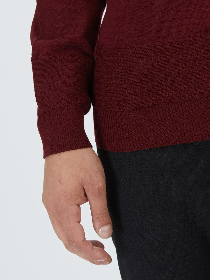 Red Knitwear Sweatshirt 