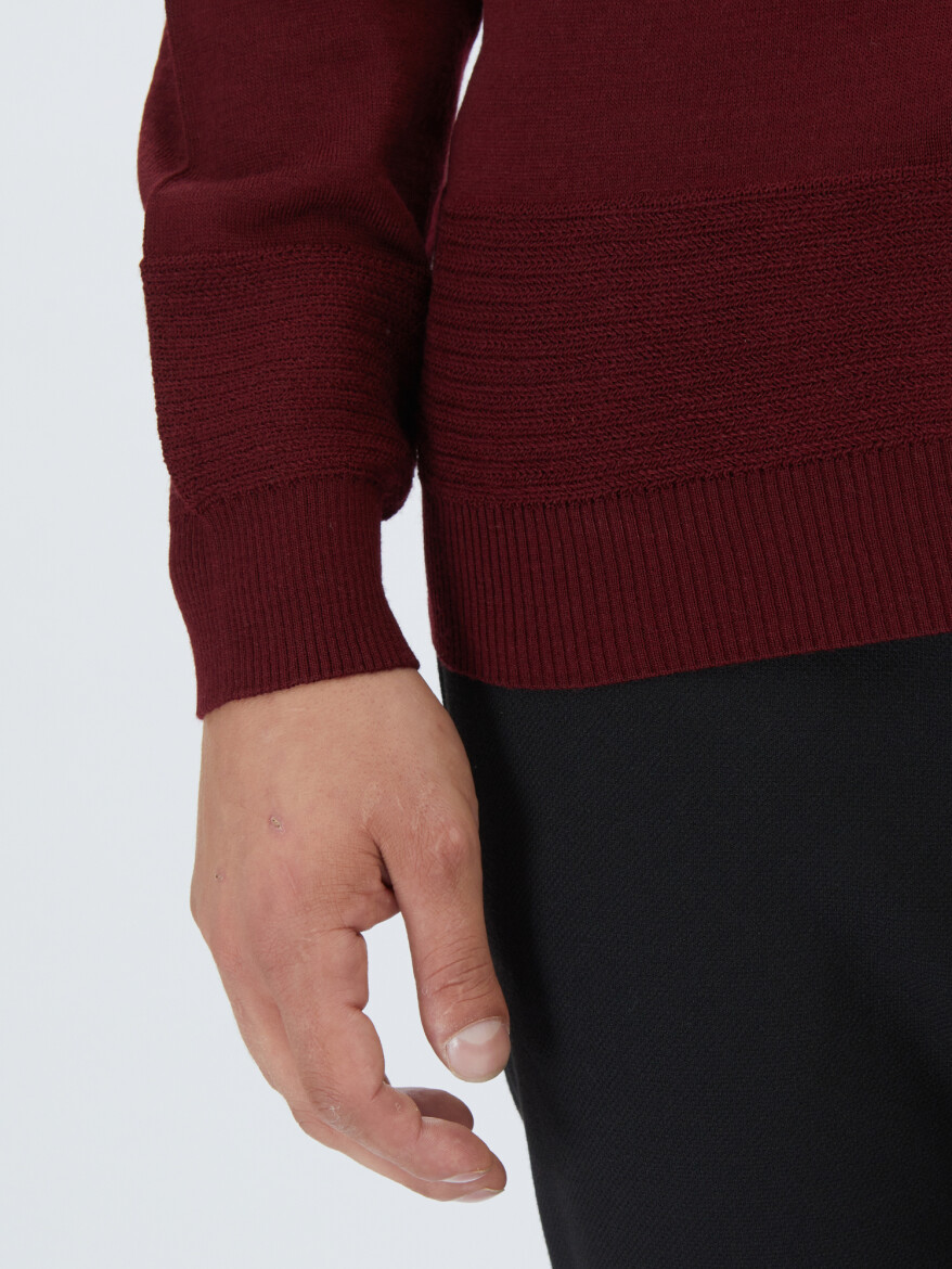 Red Knitwear Sweatshirt - 4