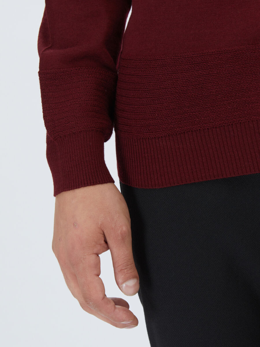 Red Knitwear Sweatshirt - 4