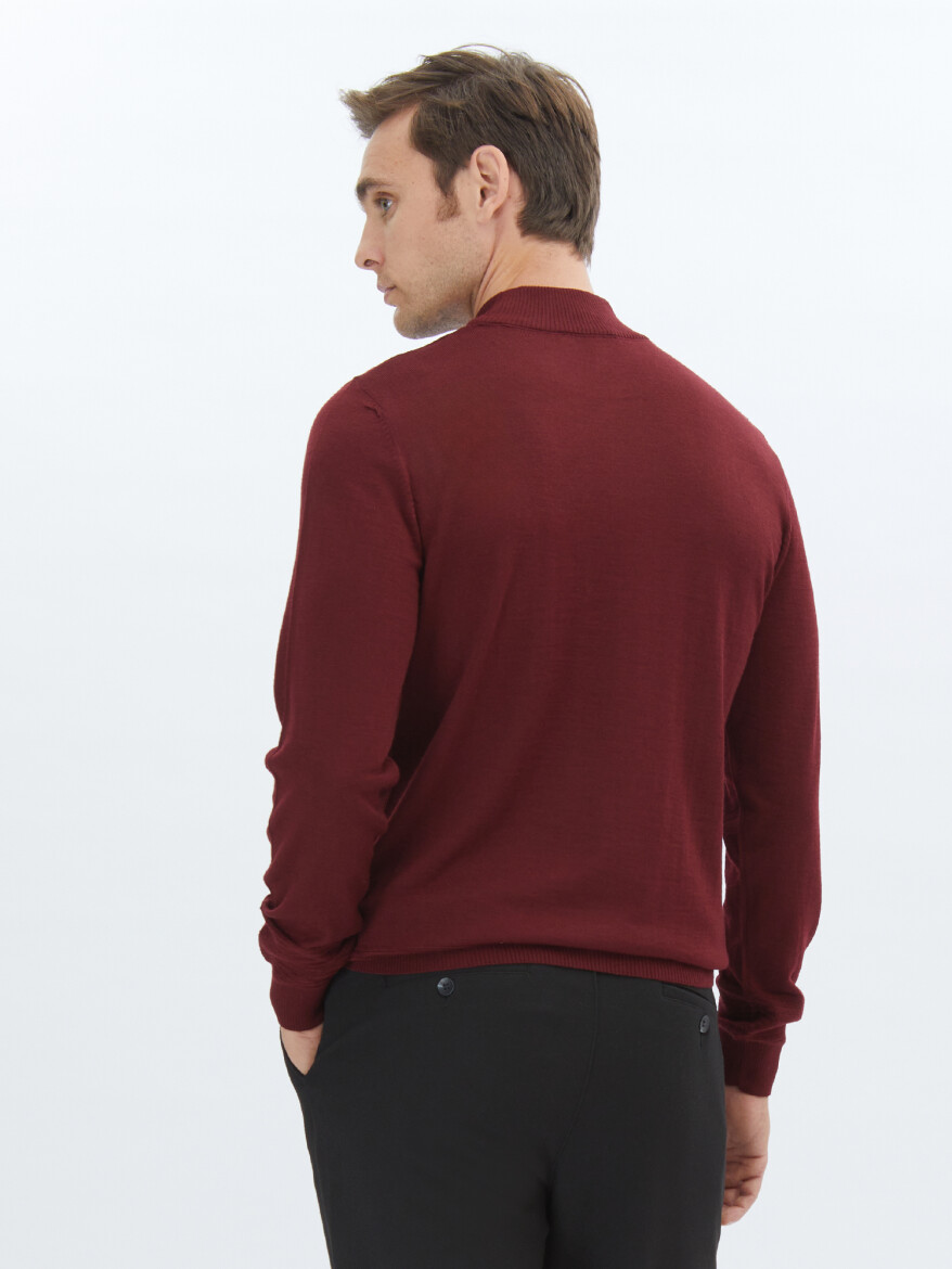 Red Knitwear Sweatshirt - 5