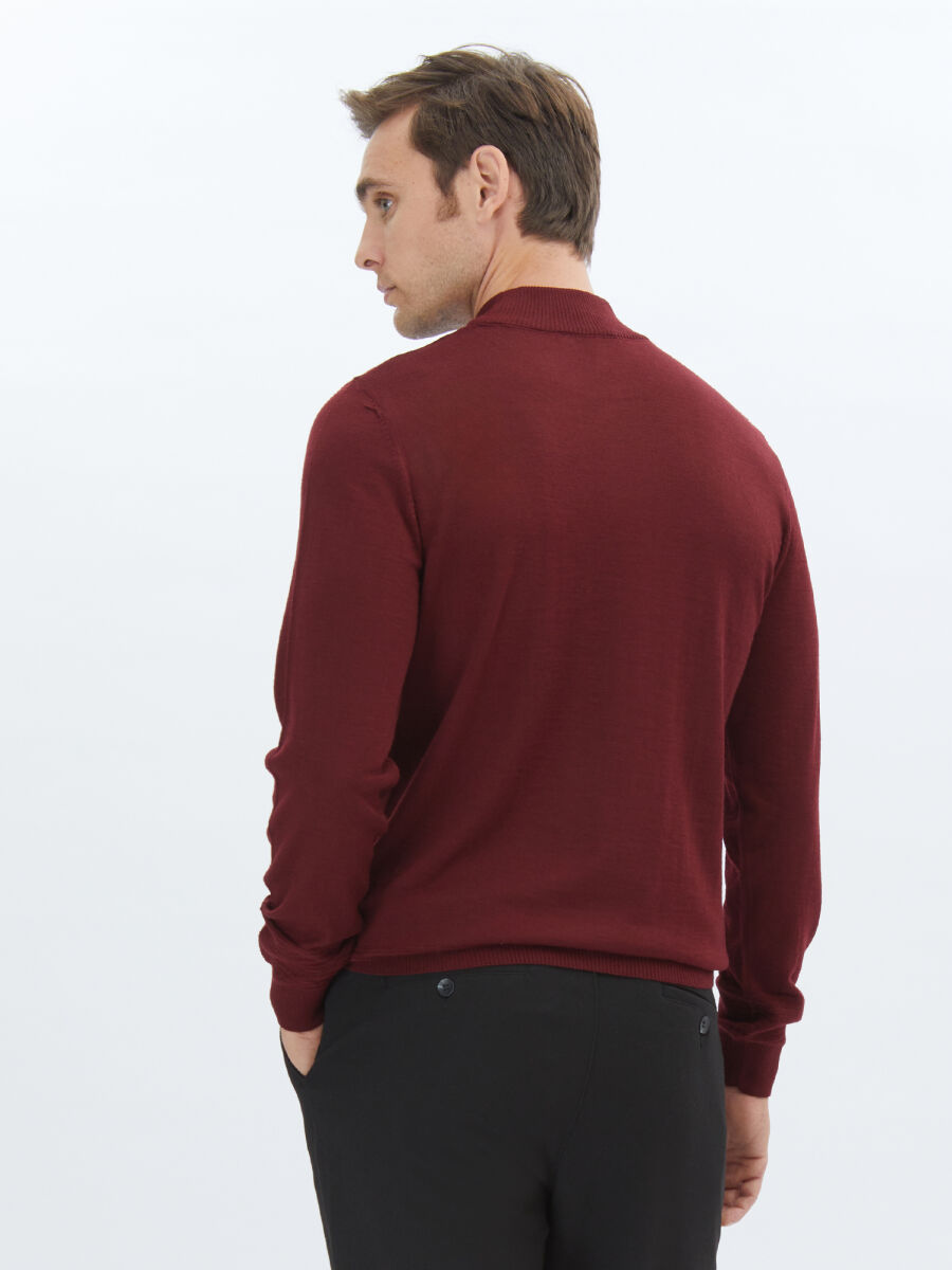 Red Knitwear Sweatshirt - 5