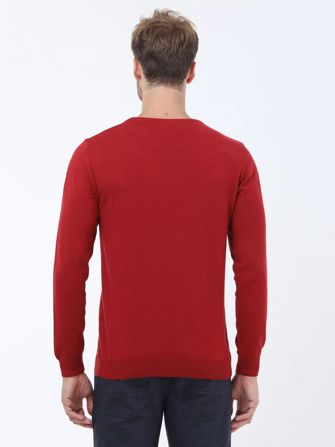 Red Knitwear Sweatshirt - 4