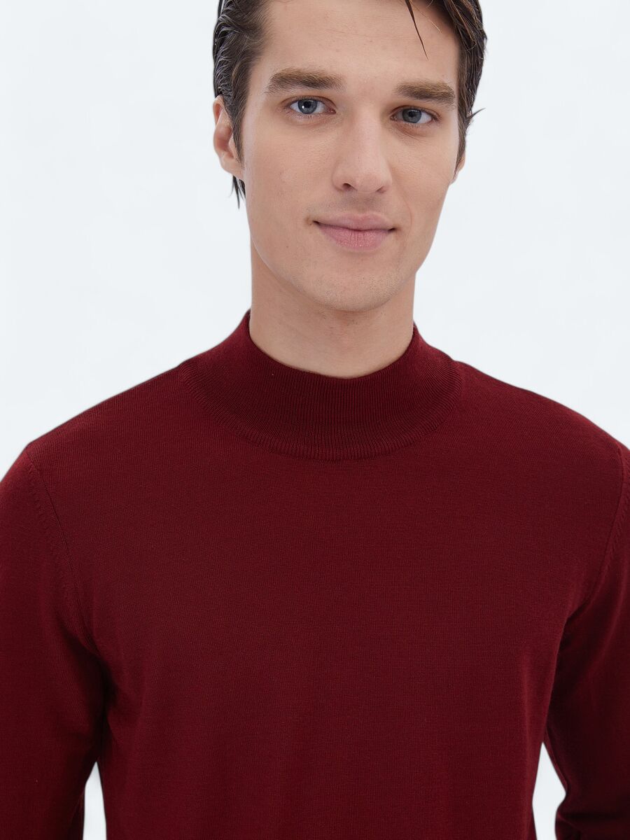 Red Knitwear Sweatshirt - 3