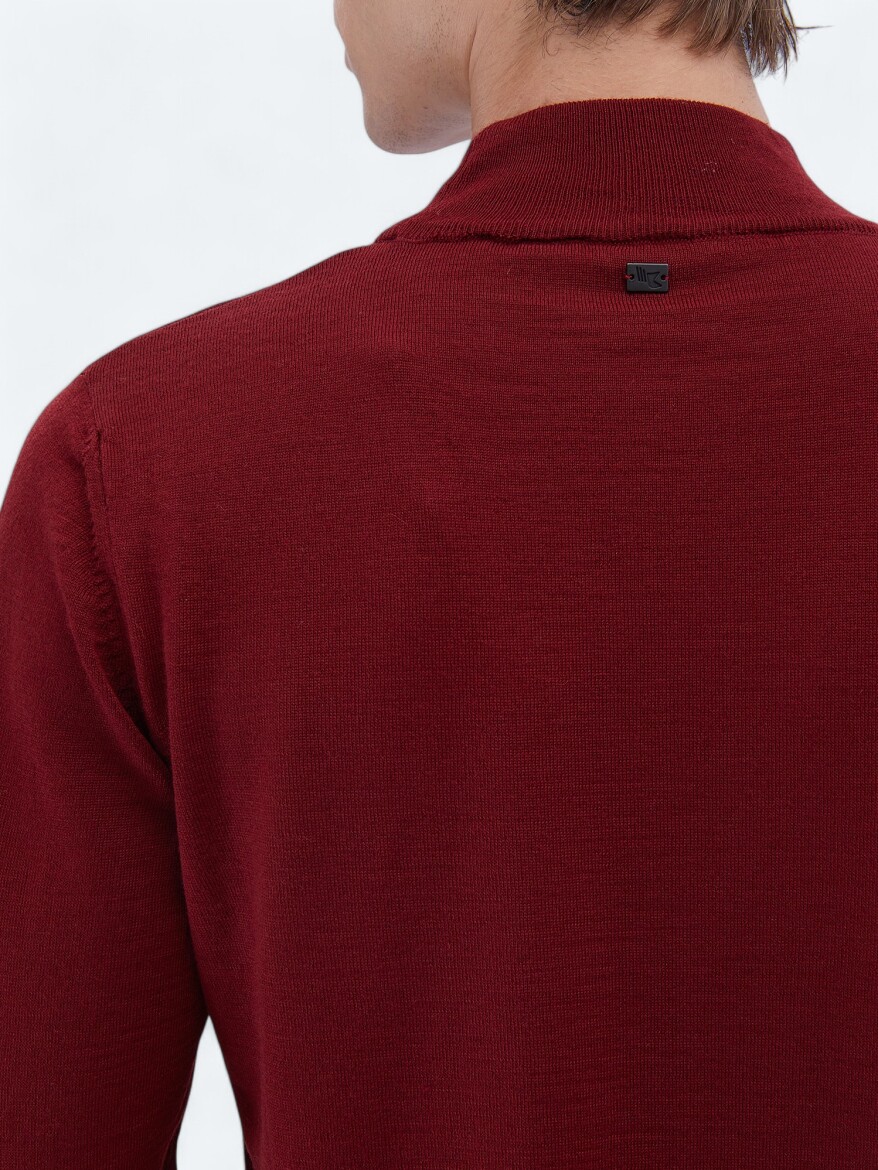 Red Knitwear Sweatshirt - 5