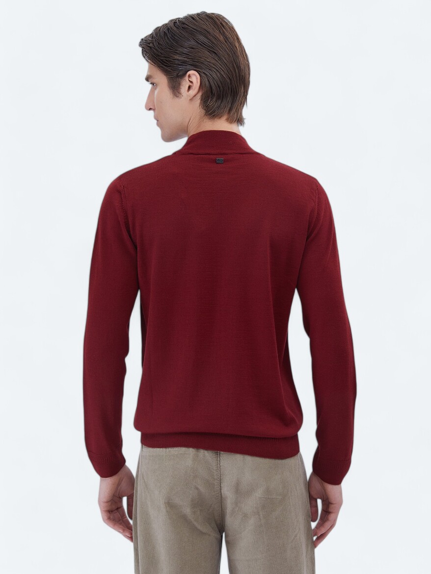 Red Knitwear Sweatshirt - 6