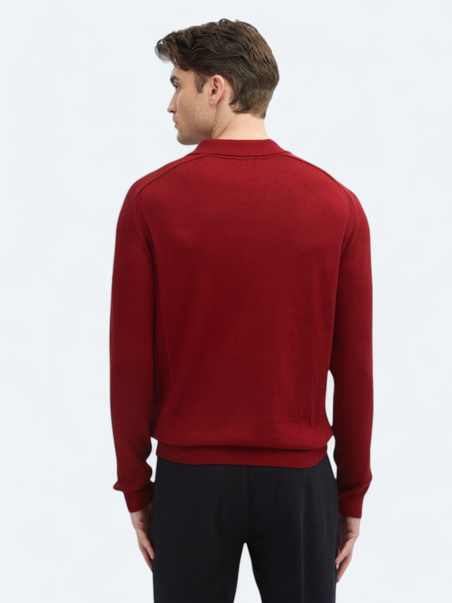 Red Knitwear Sweatshirt - 7