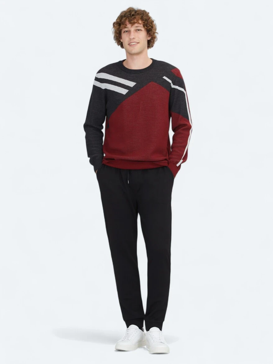 Red Knitwear Sweatshirt - 2