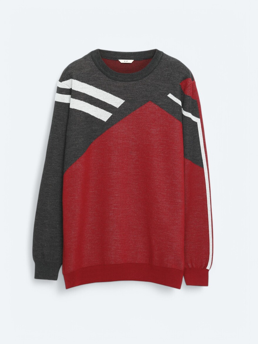 Red Knitwear Sweatshirt - 6