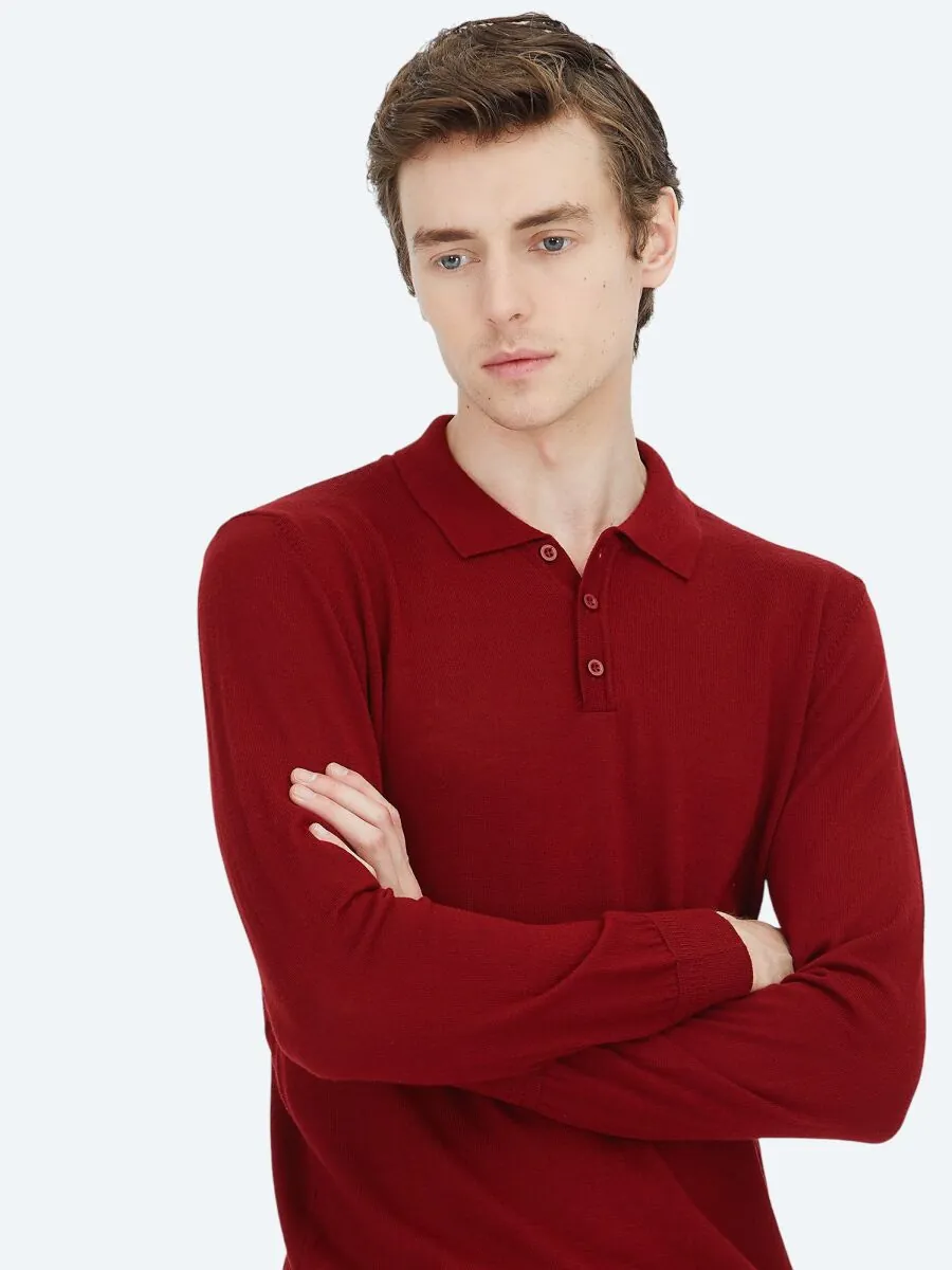 Red Knitwear Sweatshirt - 1