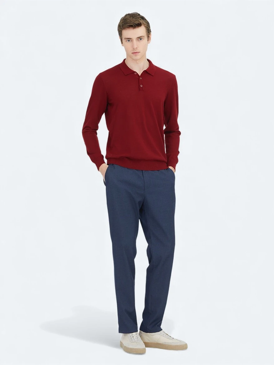 Red Knitwear Sweatshirt - 3