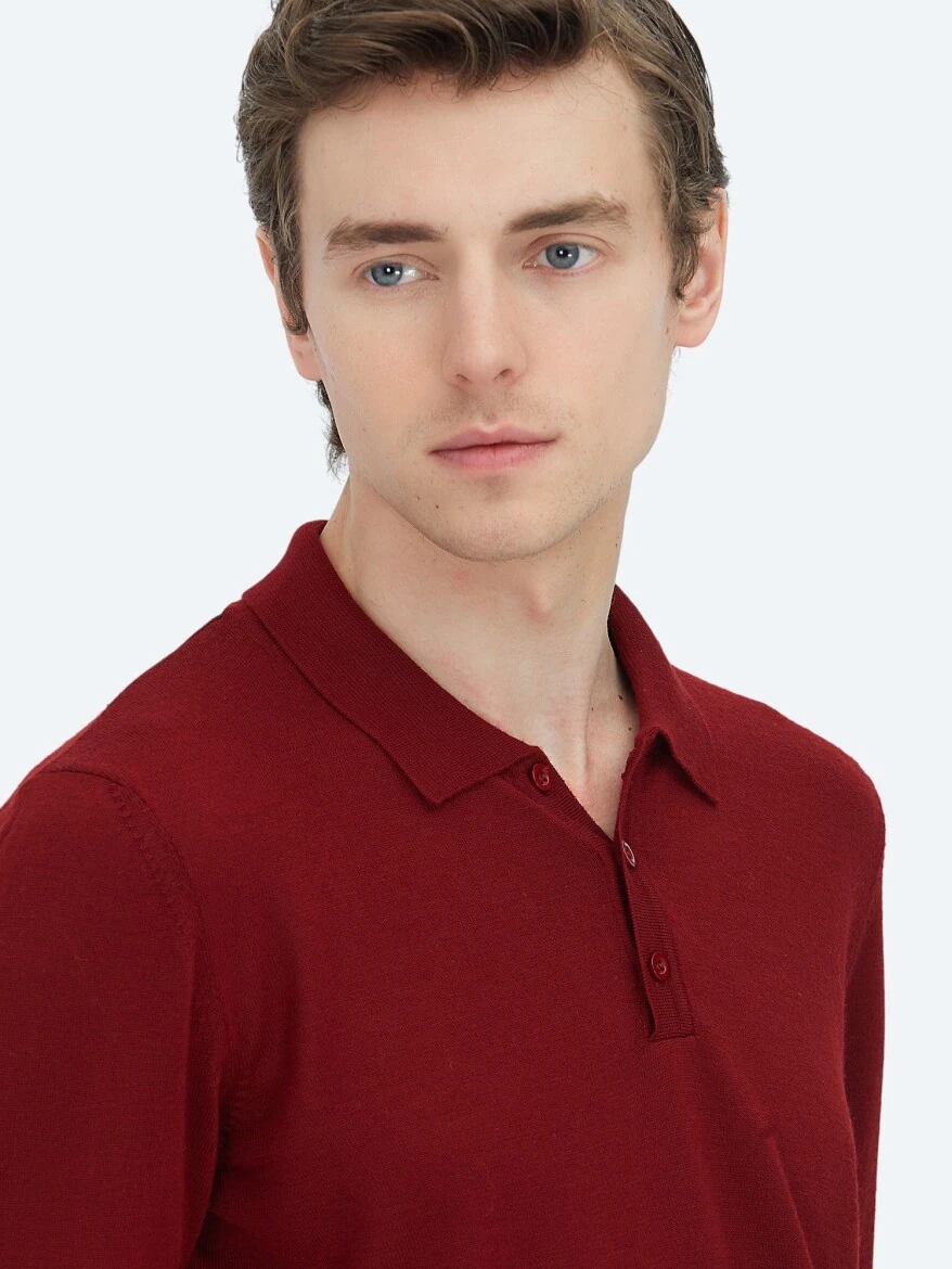 Red Knitwear Sweatshirt - 5