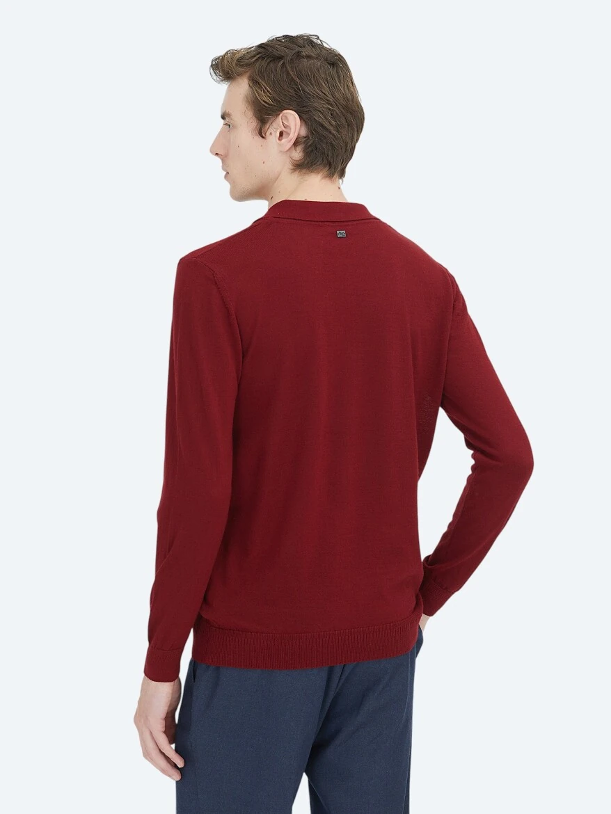 Red Knitwear Sweatshirt - 7