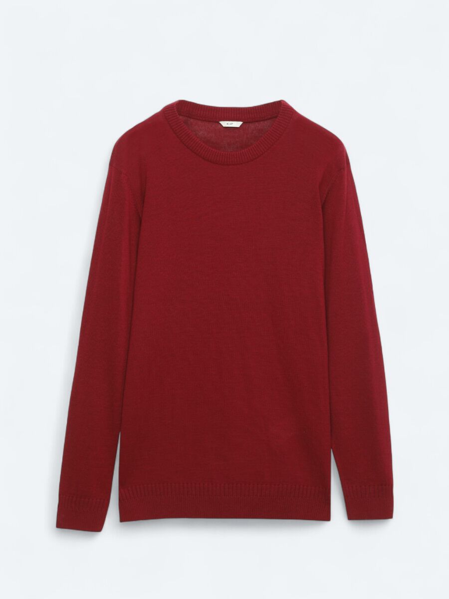 Red Knitwear Sweatshirt - 6