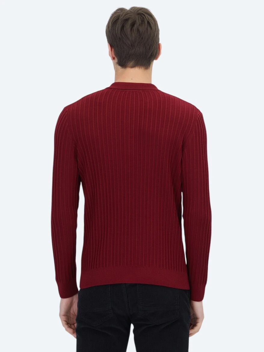 Red Knitwear Sweatshirt - 6