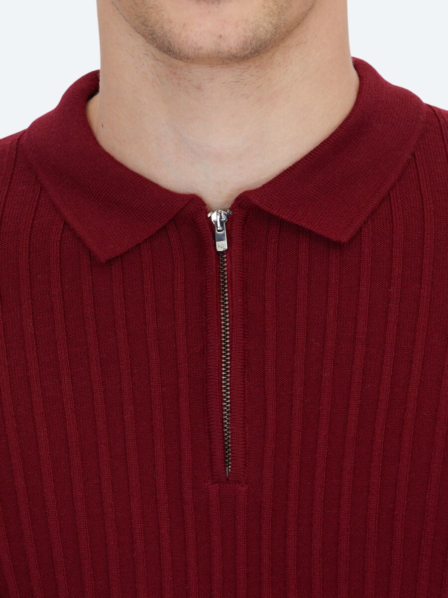 Red Knitwear Sweatshirt - 5