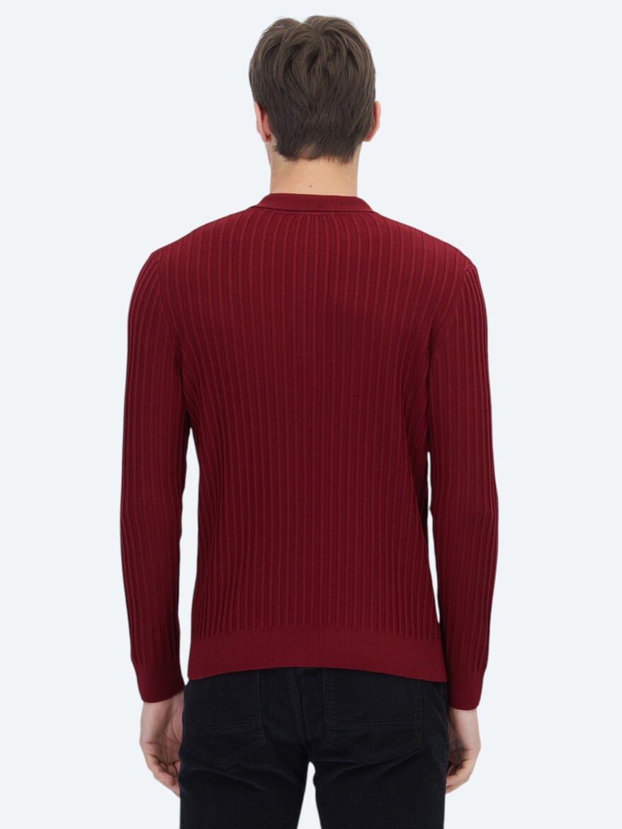 Red Knitwear Sweatshirt - 6