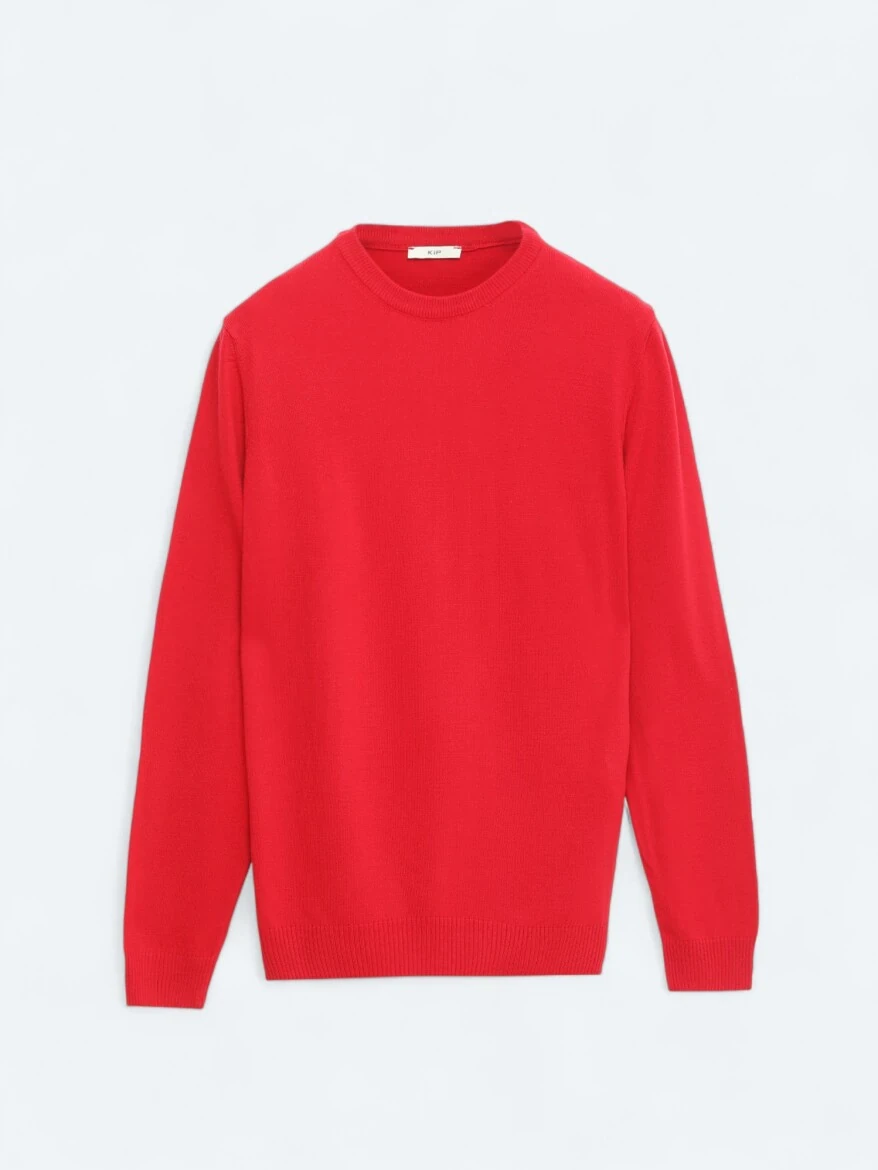 Red Knitwear Sweatshirt 
