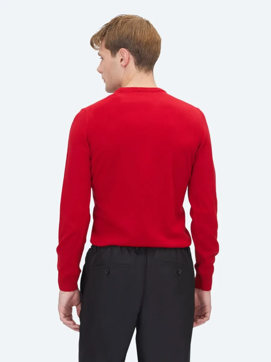 Red Knitwear Sweatshirt - 4