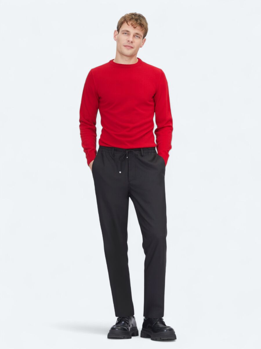 Red Knitwear Sweatshirt - 2