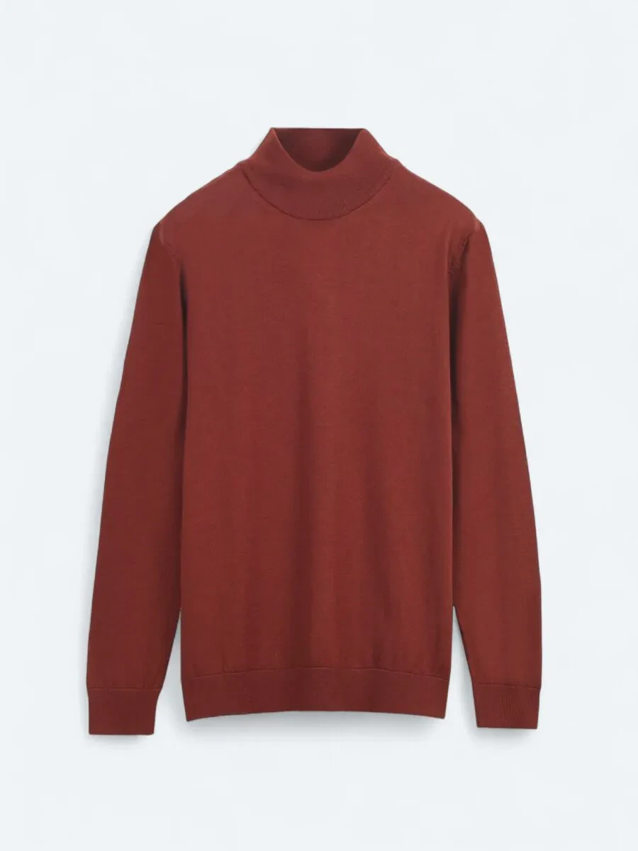 Red Knitwear Sweatshirt - 1