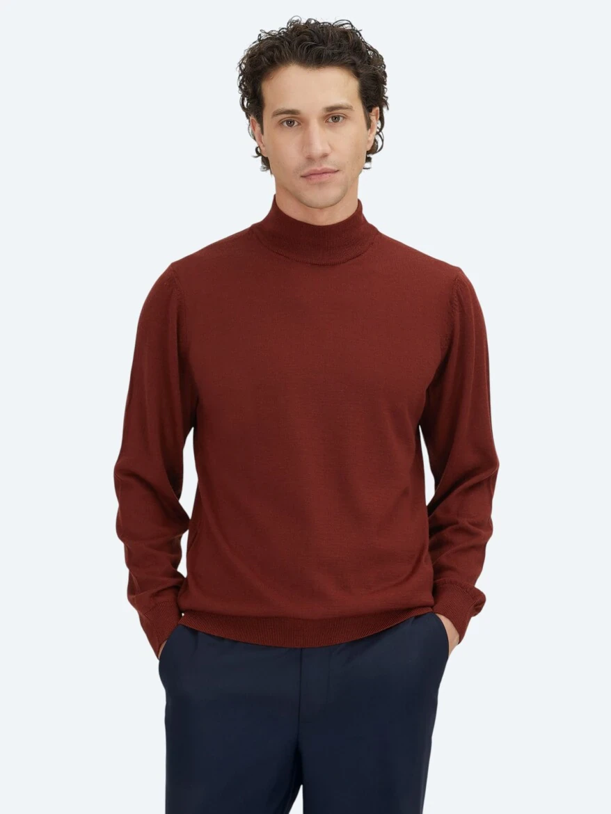 Red Knitwear Sweatshirt - KİP