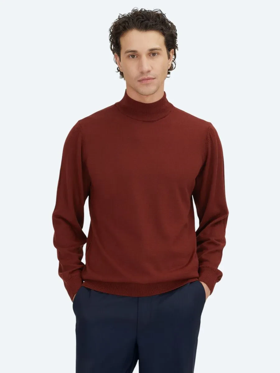 Red Knitwear Sweatshirt - 1
