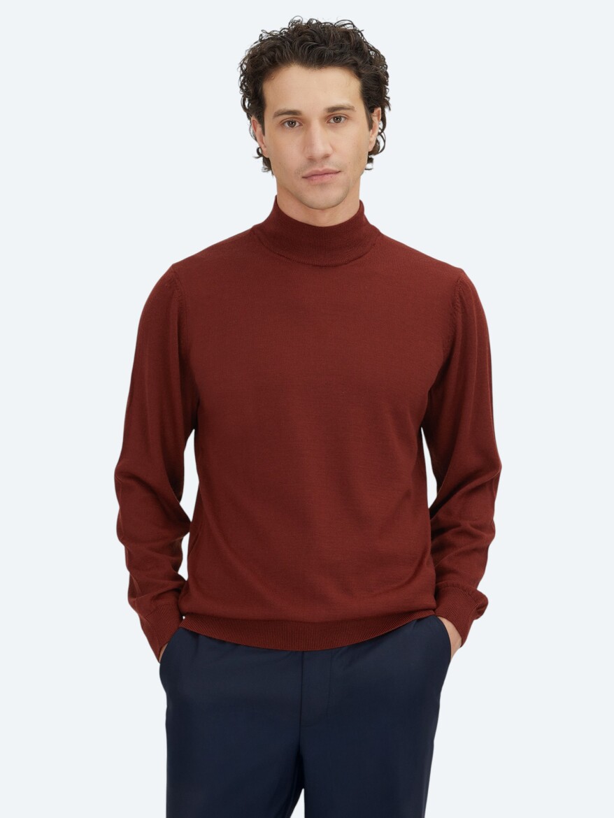Red Knitwear Sweatshirt 