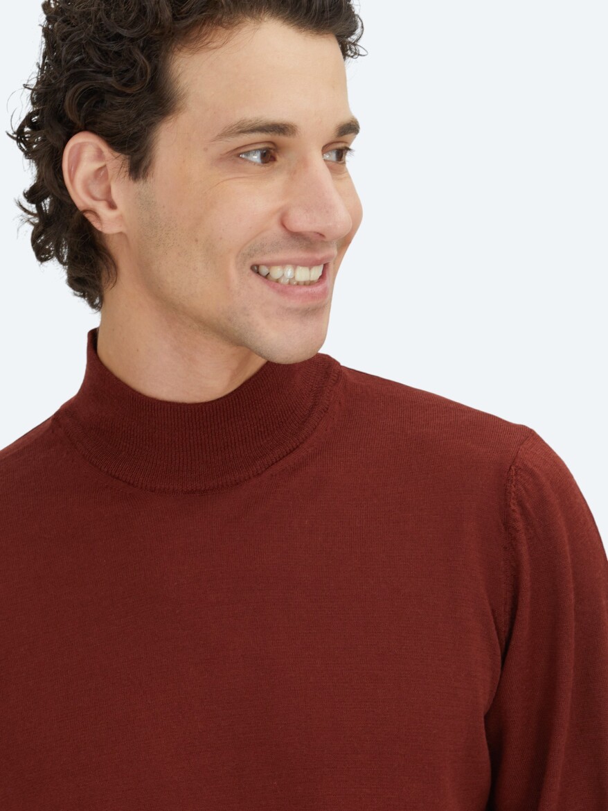 Red Knitwear Sweatshirt - 3