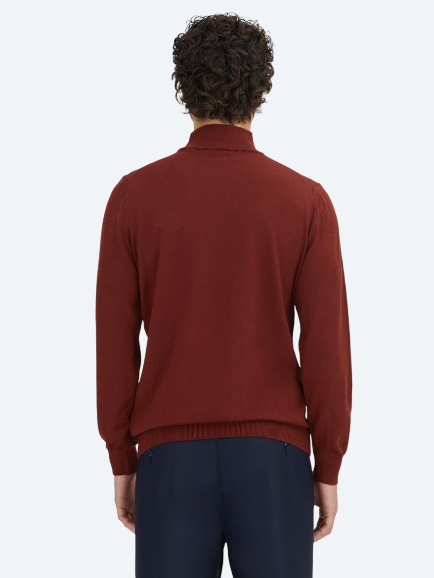 Red Knitwear Sweatshirt - 5