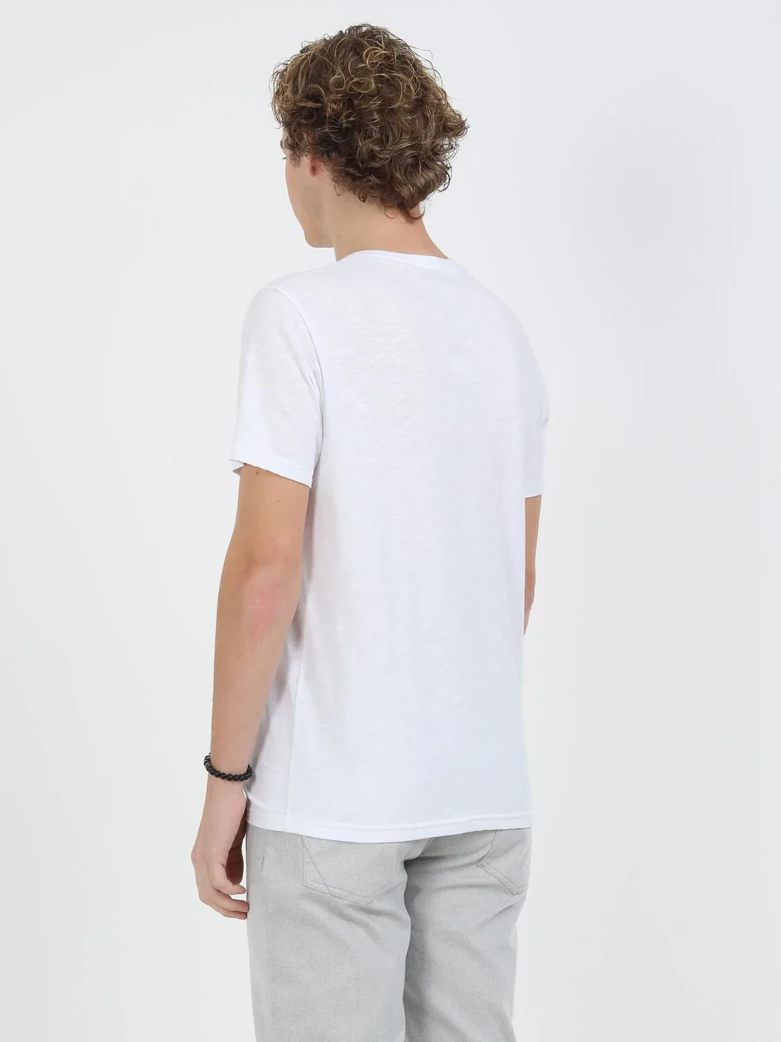 Red Printed Crew Neck 100% Cotton T-Shirt - 4