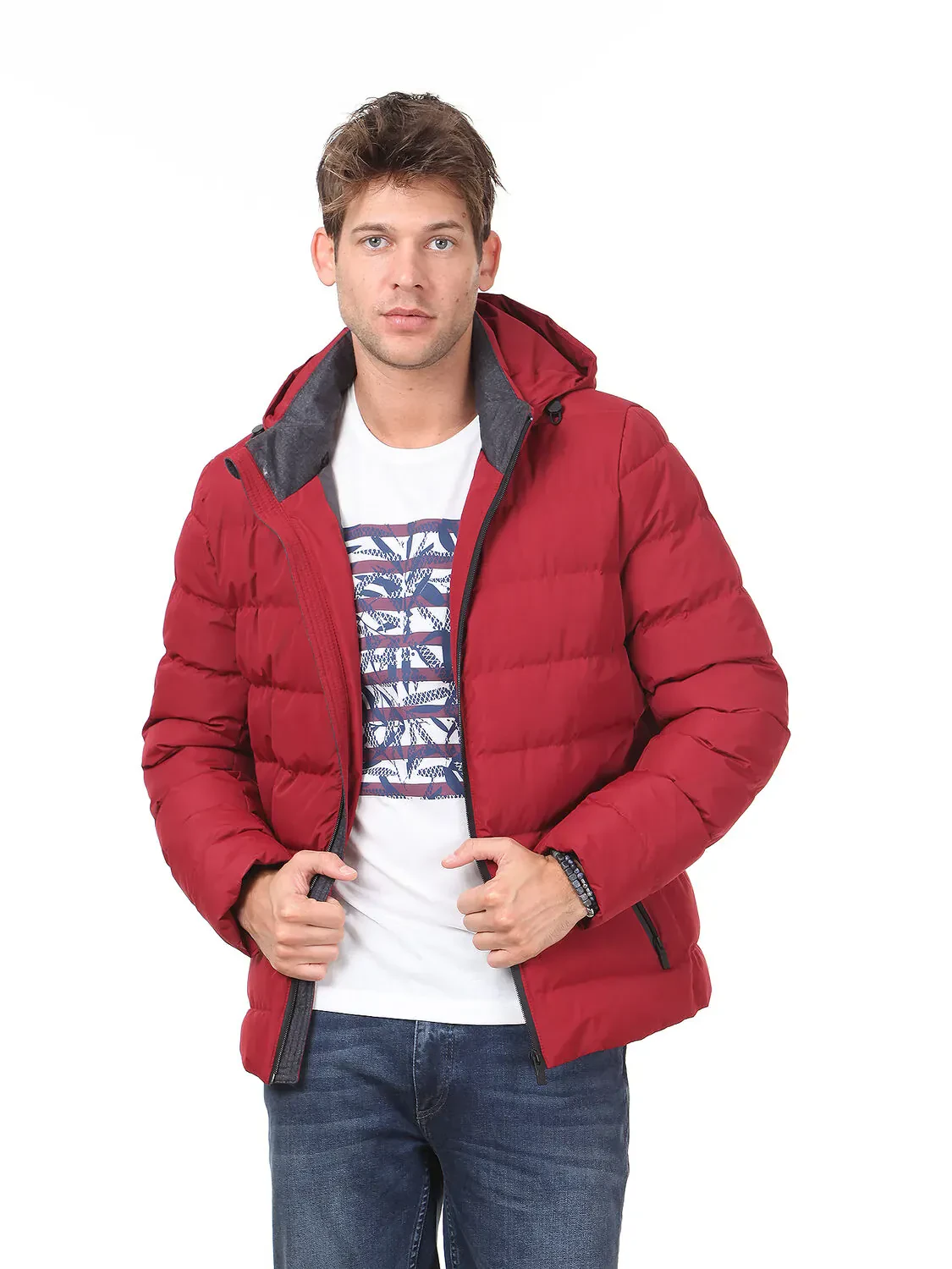 Red Weaving Coat - 1