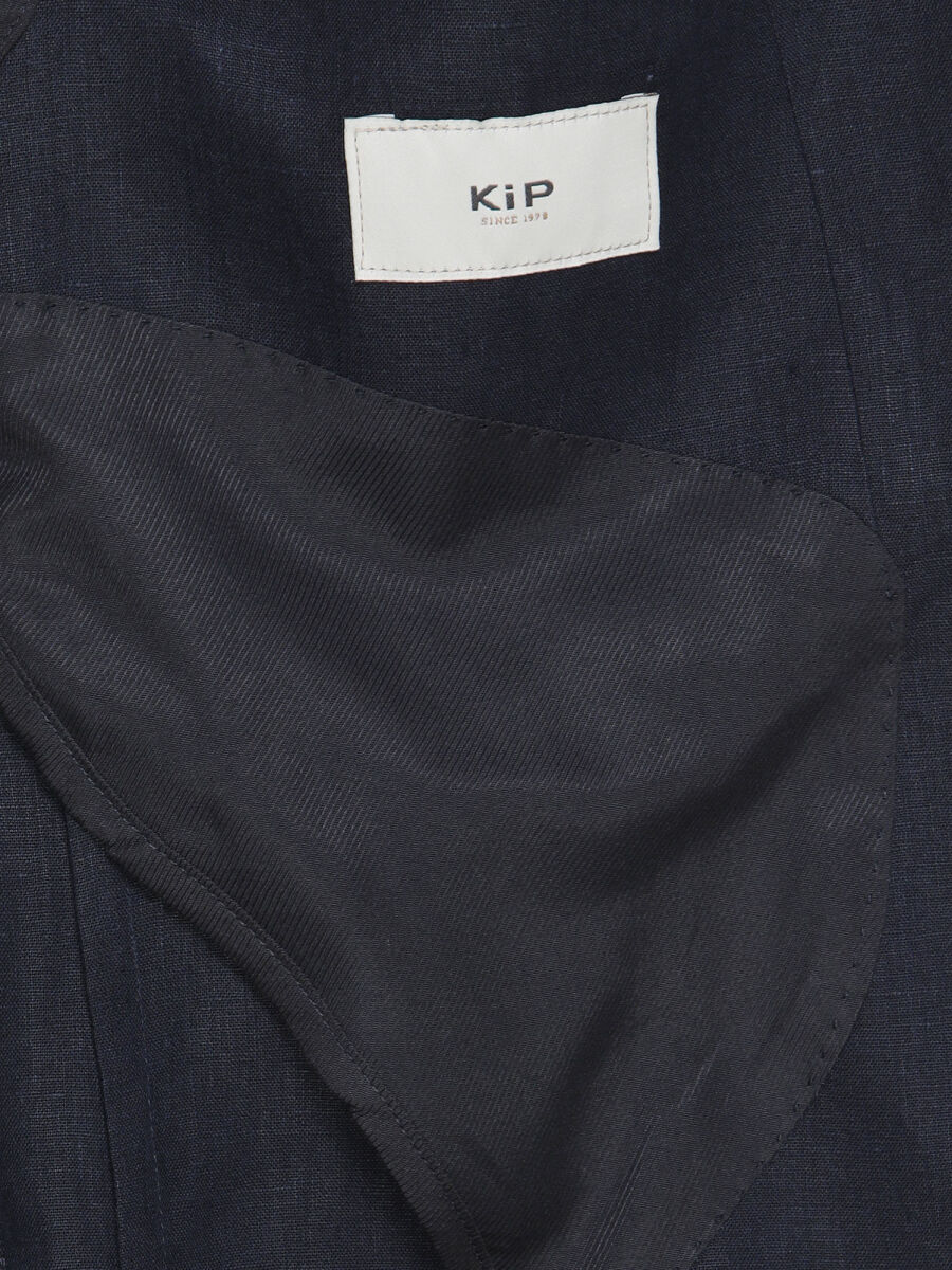 Renkli Mikro Modern Fit %100 Keten Ceket - 4