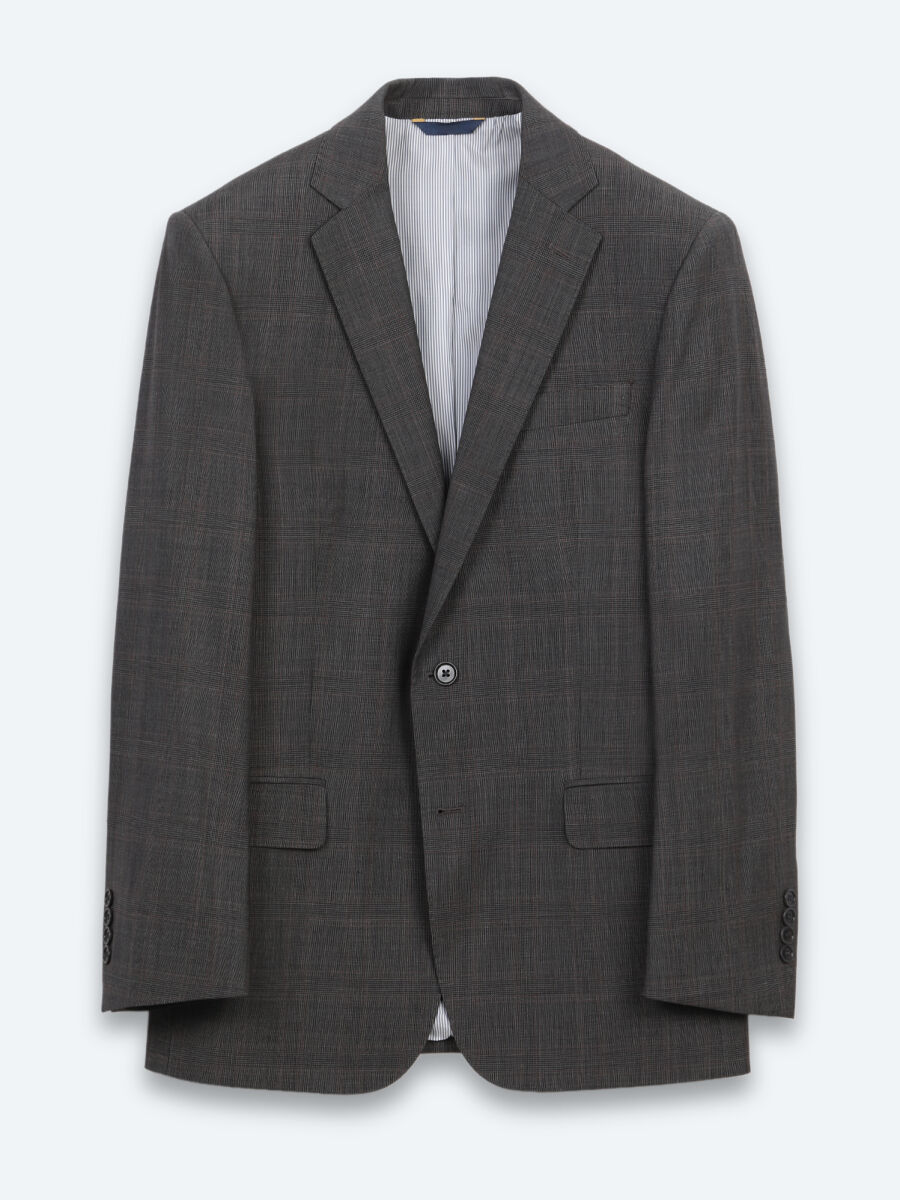 Renkli Mikro Modern Fit Yün Karışımlı Ceket - 6