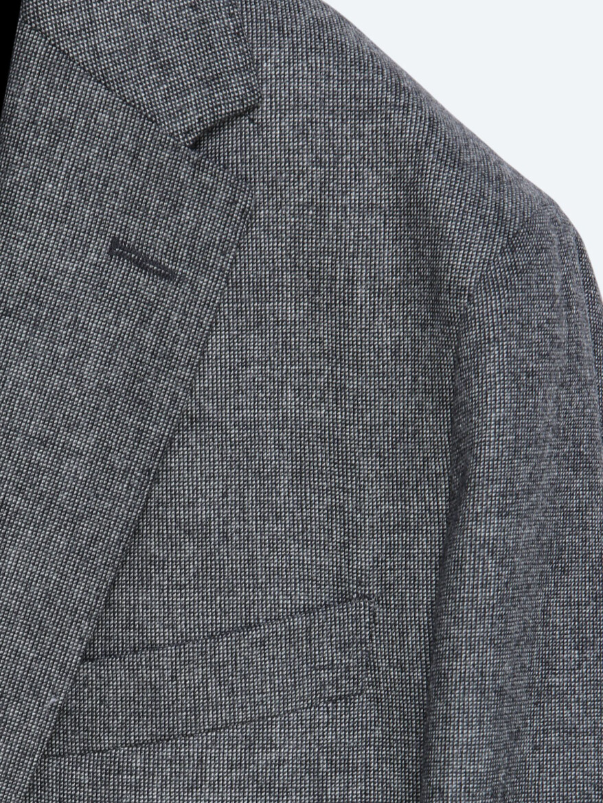 Renkli Mikro Modern Fit Yün Karışımlı Ceket - KİP