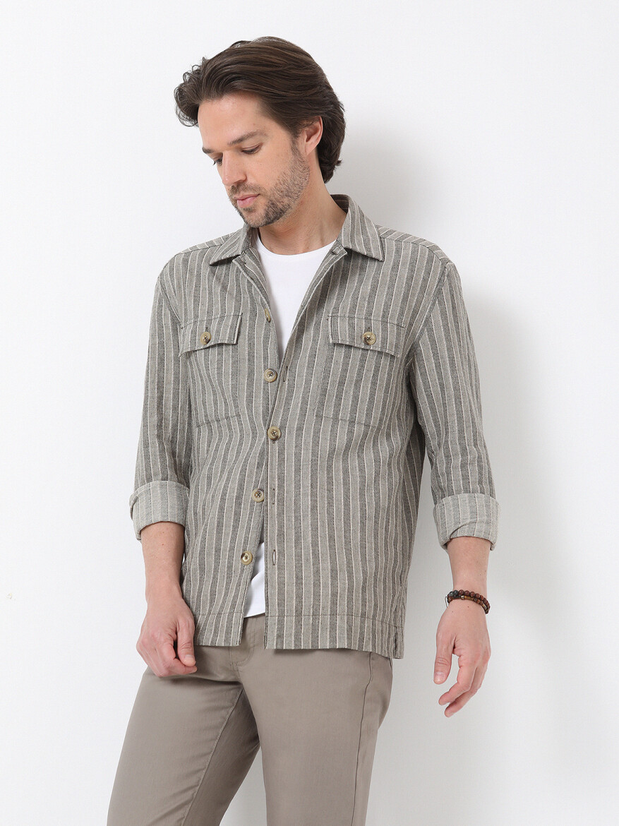 Reseda Green Overshirt - 1
