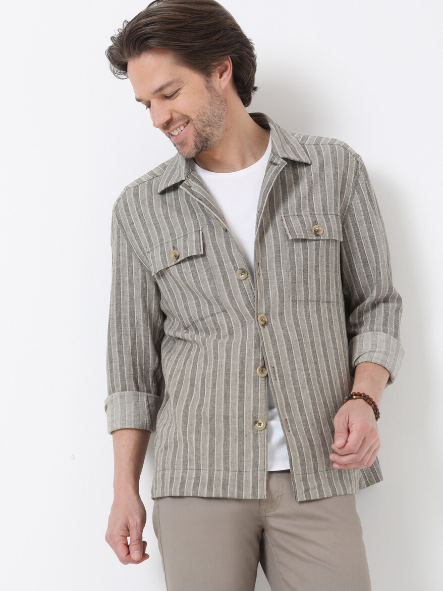 Reseda Green Overshirt - 3