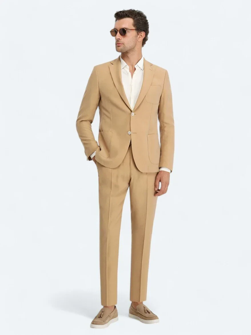 Saffron Micro Modern Fit Suit - 2