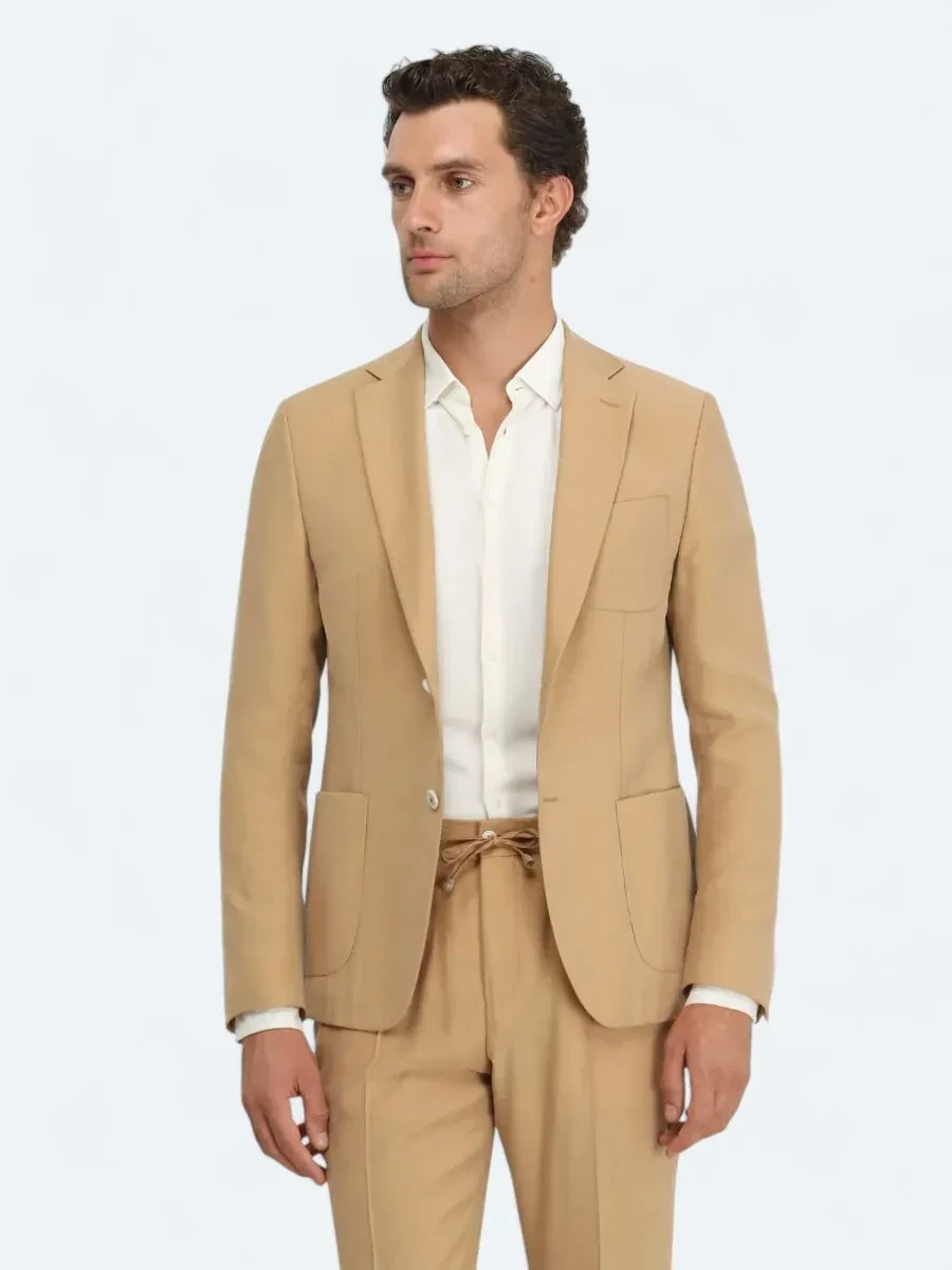 Saffron Micro Modern Fit Suit - 3