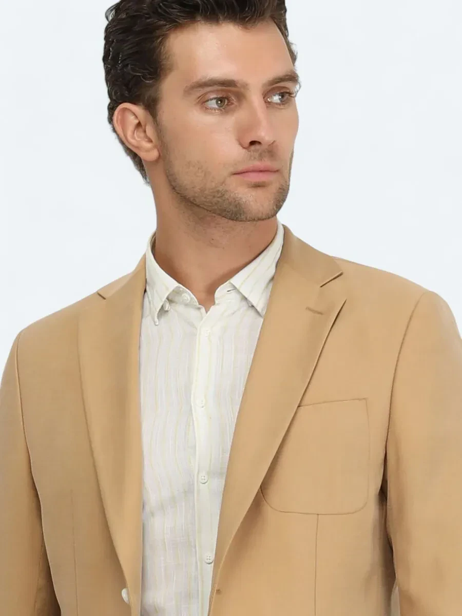 Saffron Micro Modern Fit Suit - 4