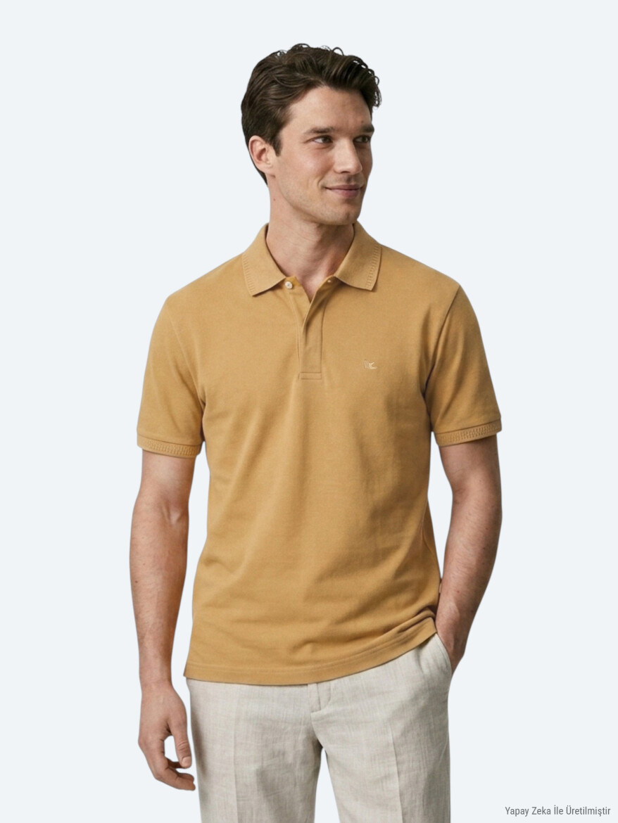 Saffron Plain 100% Cotton T-Shirt 