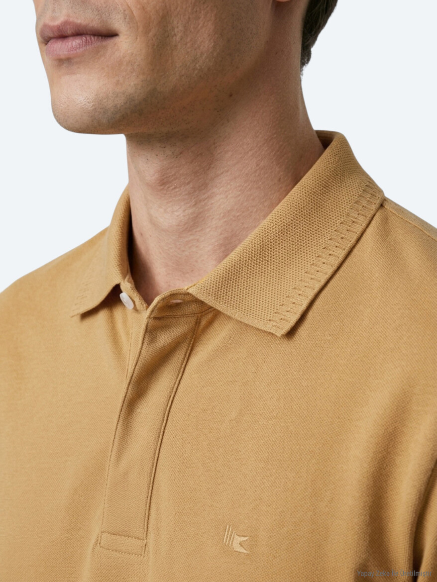 Saffron Plain 100% Cotton T-Shirt - KİP
