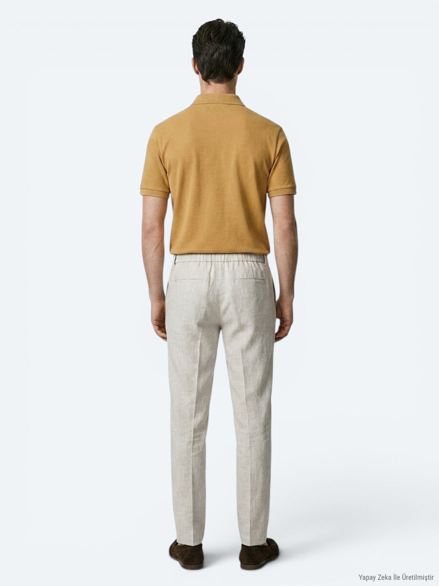 Saffron Plain 100% Cotton T-Shirt - 5