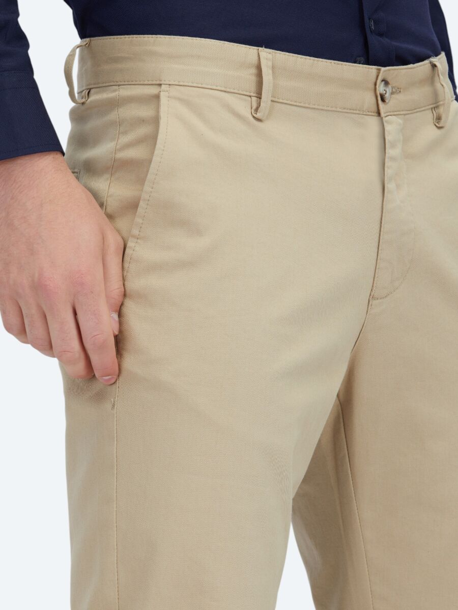 Saffron Weaving Regular Fit Casual Cotton Blended Trousers - 3