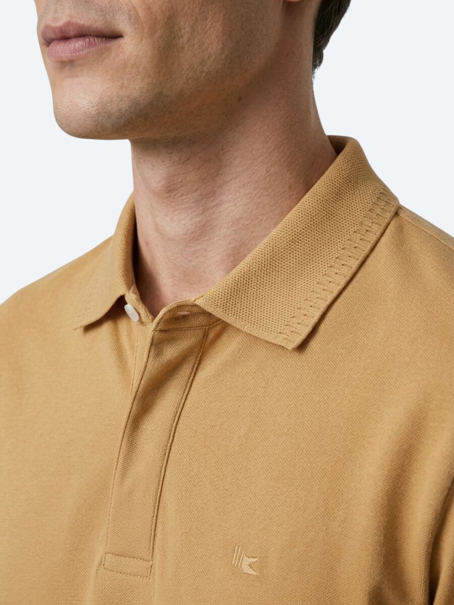Safran Düz %100 Pamuk T-Shirt - 2