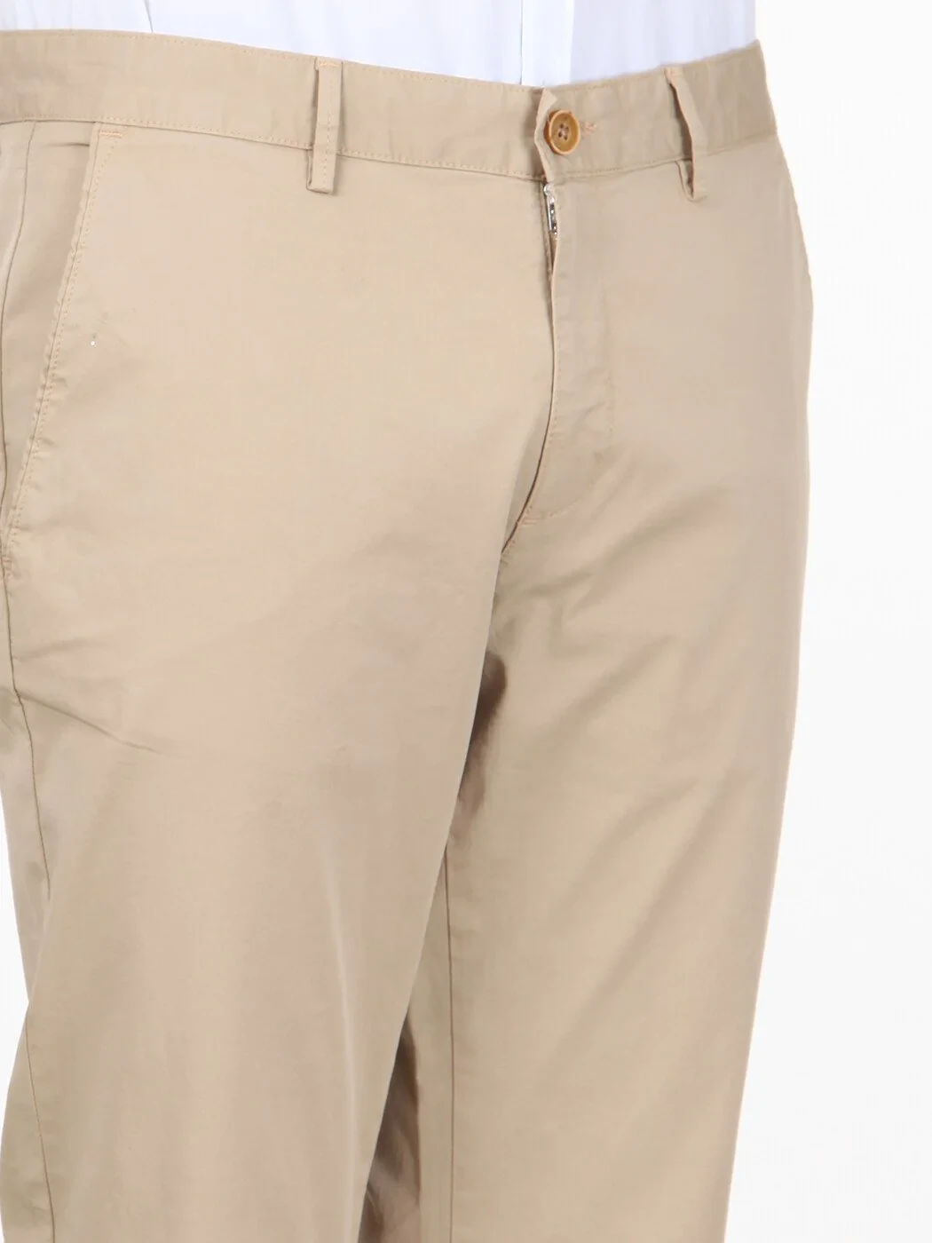 Safran Düz Dokuma Regular Fit Casual Pamuk Karışımlı Pantolon - 3