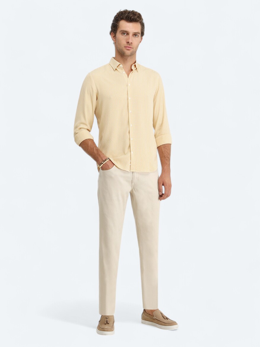 Safran Regular Fit Dokuma Casual Gömlek - 2